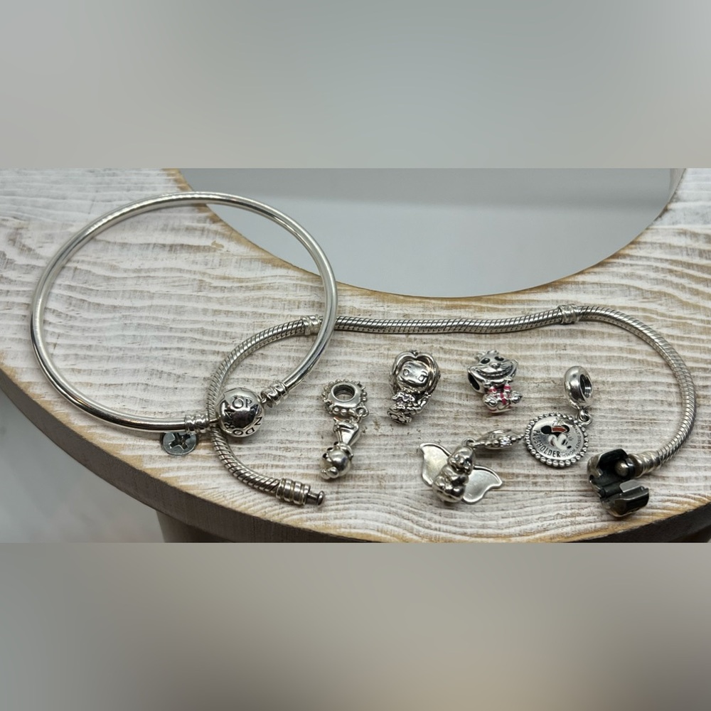 Pandora Authentic Snake & Bangle Bracelets Plus 5… - image 4